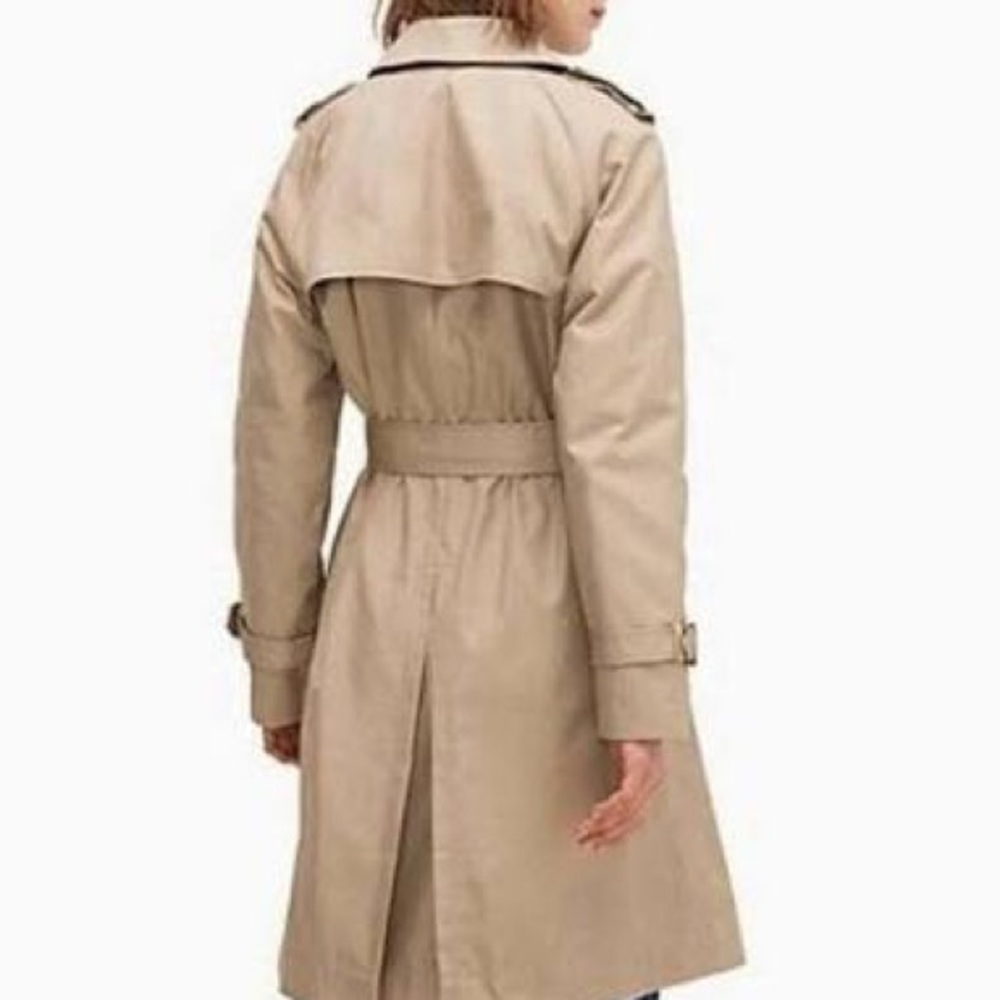 Kate spade trench coat with pink silk